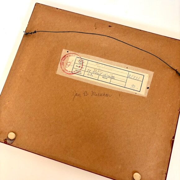 Vintage Signed Ink & Watercolor Painting 'U Národ Divadle' by Jan B Melichar - Picture 6 of 9